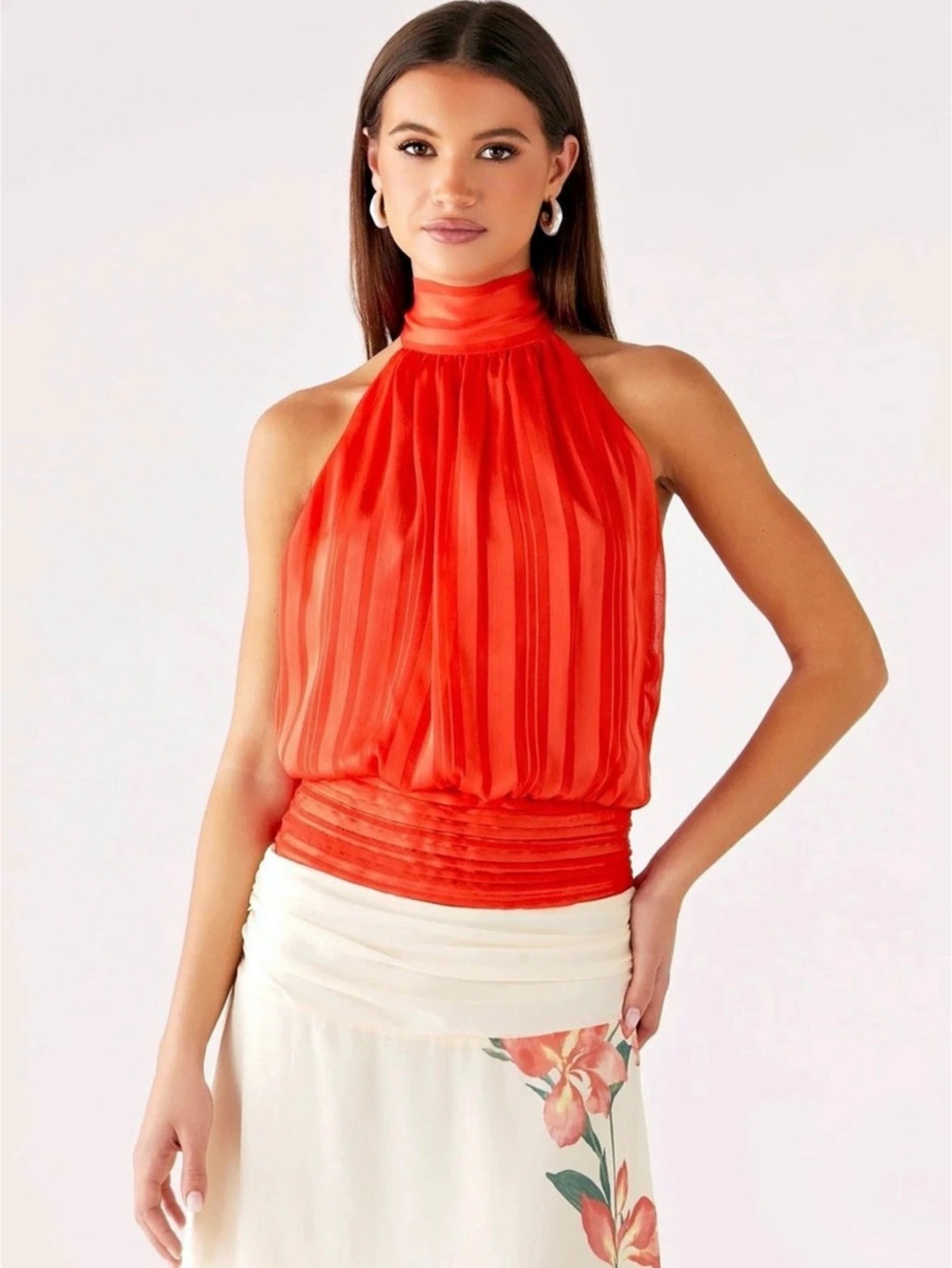 Peppermayo Coral Halter Top NWT